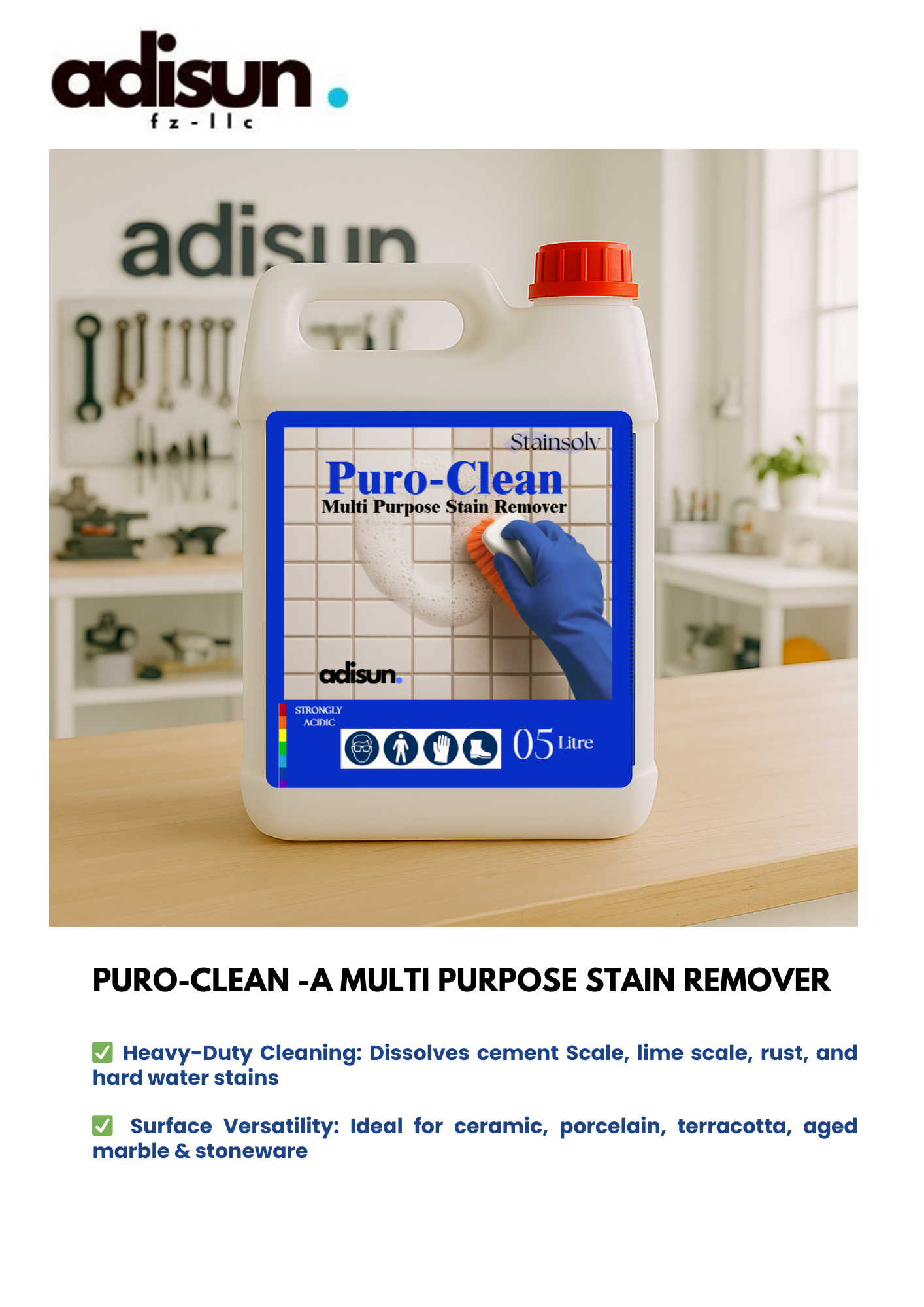 PURO-CLEAN: Multi-Purpose Stain & Rust Remover