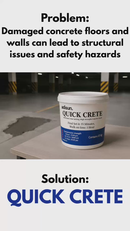QUICK CRETE: Rapid Concrete Restoration and Waterproofing